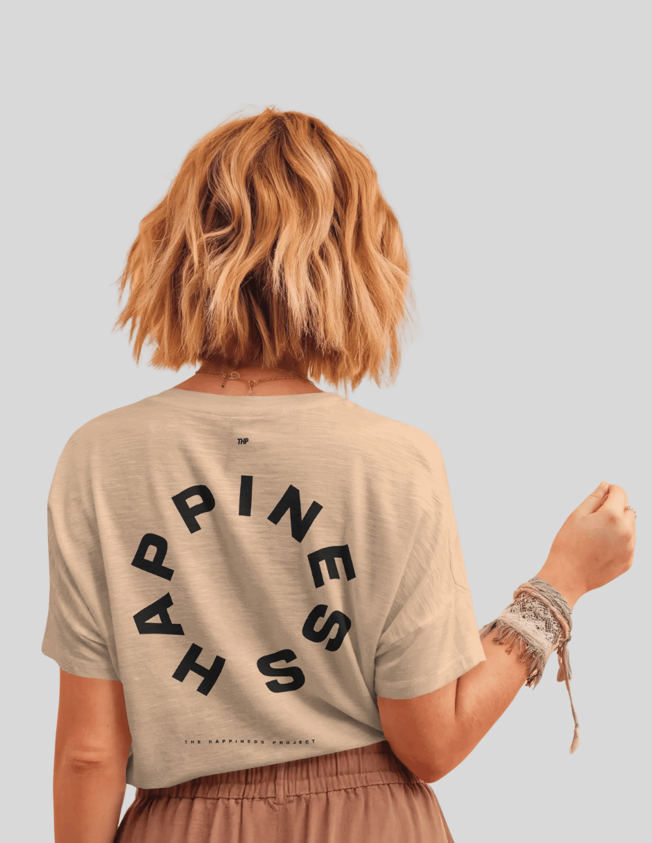 T-shirt Happy Loop Basic THP Crop The Happiness Project