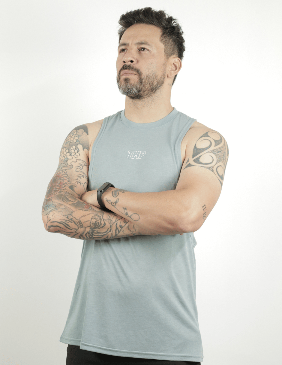 T-shirt HRX THP Muscle Tank Gris Polar The Happiness Project