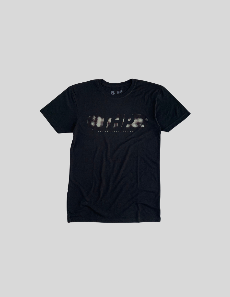 T-Shirt Basic Gradient Signature THP Negro The Happiness Project