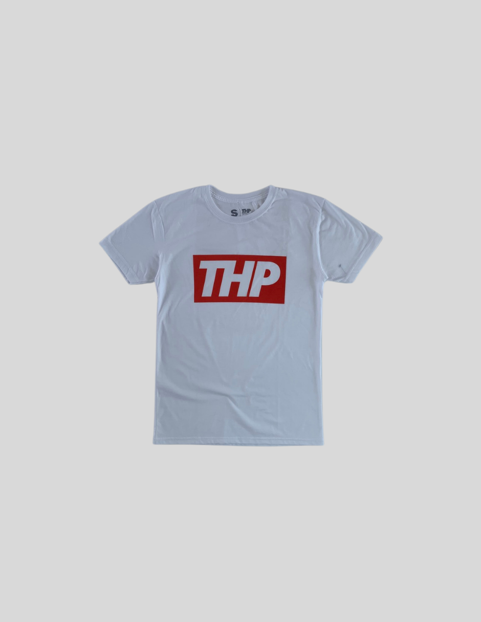 T-Shirt Basic THP Red Box Blanco The Happiness Project