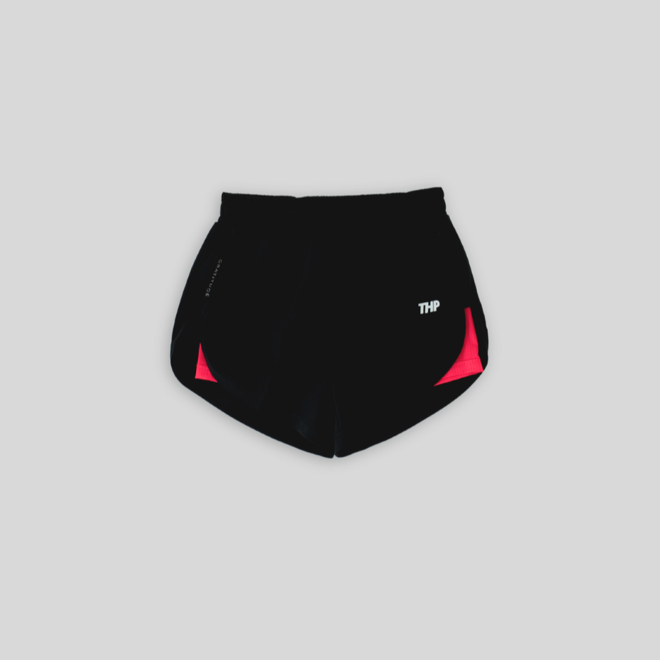 Shorts Active con Licra for Her Negro con Lycra Fucsia The Happiness Project
