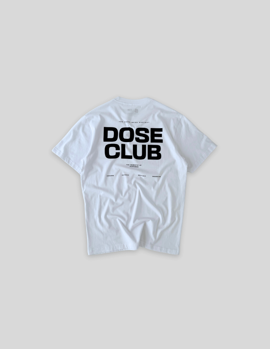 T-Shirt Oversized THP DOSE Club Blanco The Happiness Project