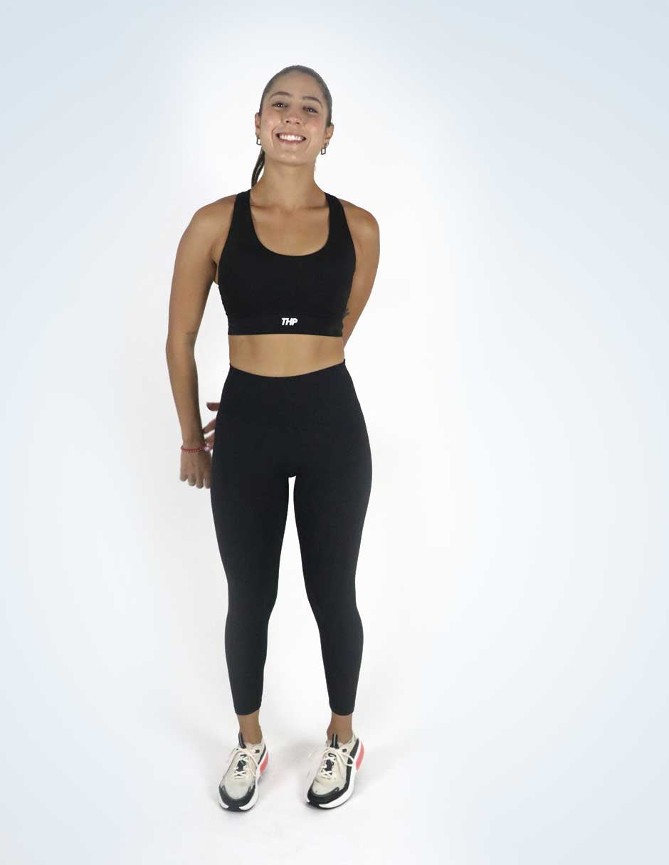 Leggings Basic Soft & Stretch Negro The Happiness Project