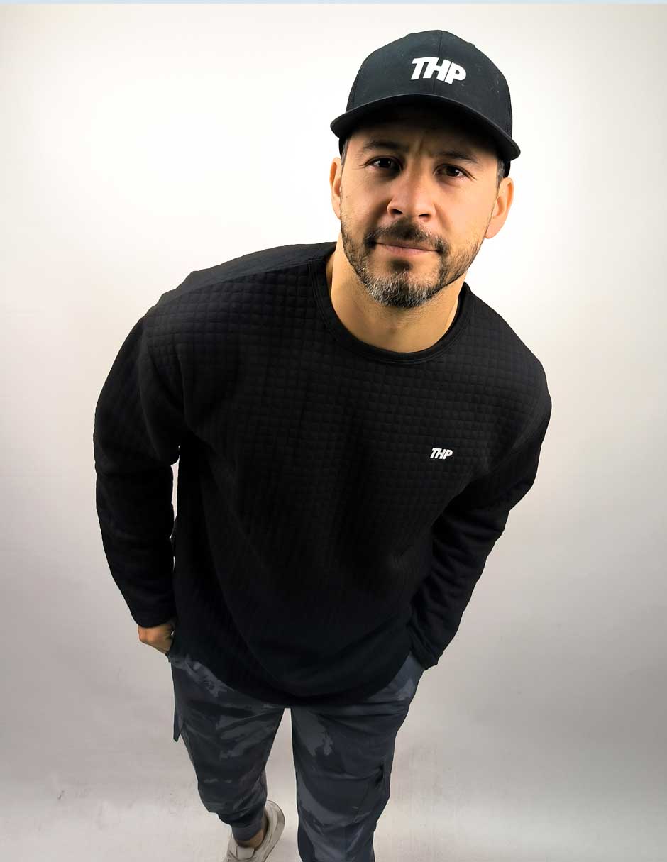 Waffle Light THP Sweatshirt The Happiness Project