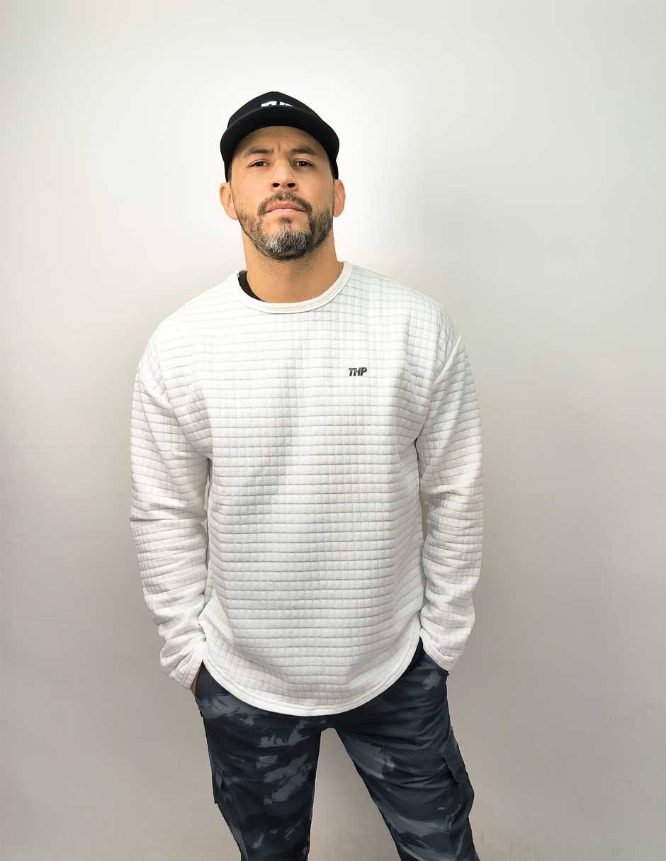 Waffle Light THP Sweatshirt The Happiness Project