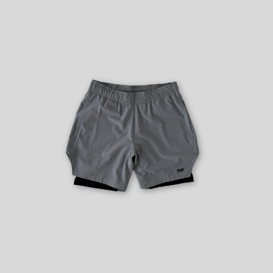 Power Daily Short con Lycra Gris con Lycra Negra The Happiness Project