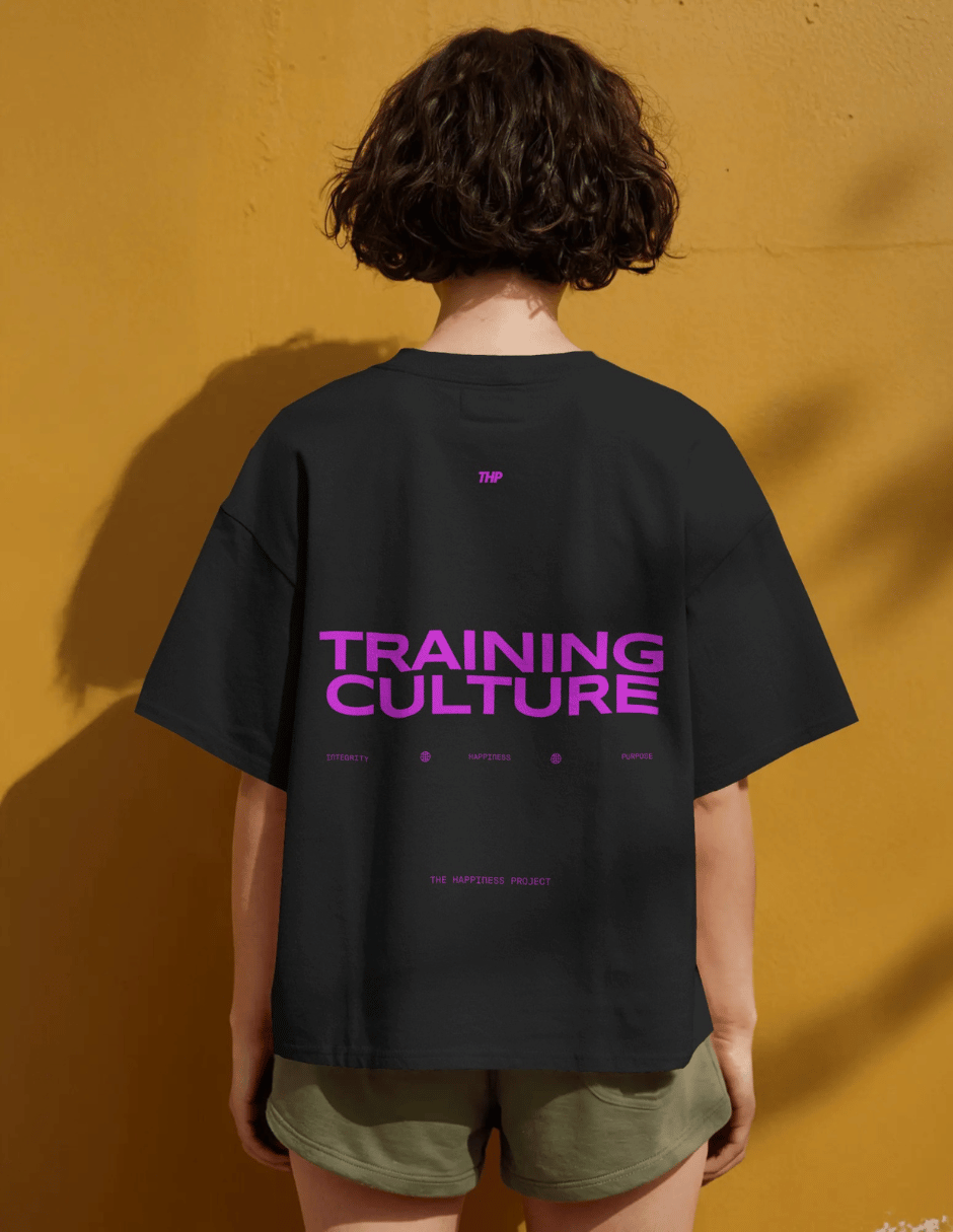 T-Shirt Oversized Stretchy THP Training Culture The Happiness Project