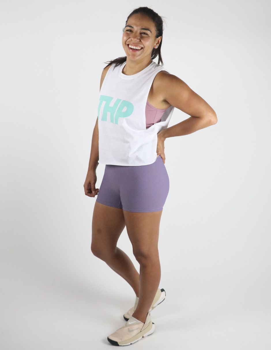 Shorts Crossed Peaches THP The Happiness Project