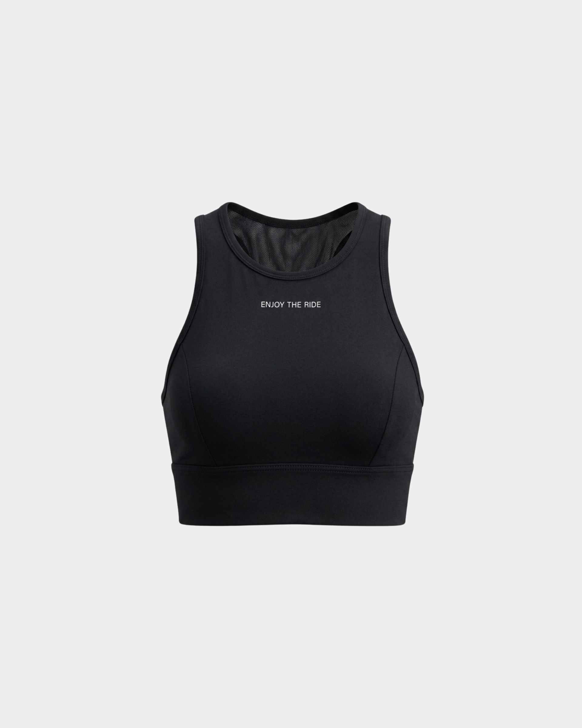 Anytime Mesh Tank Top Negro The Happiness Project