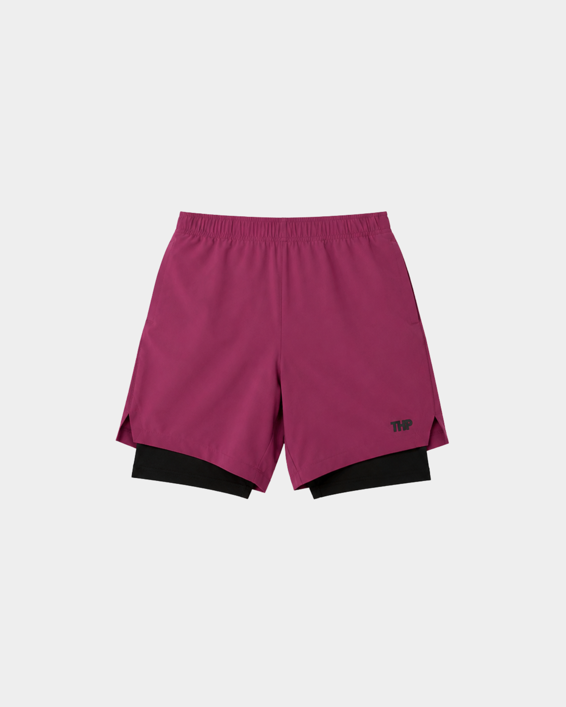 Power Daily Short con Lycra Vino con Lycra Negra The Happiness Project