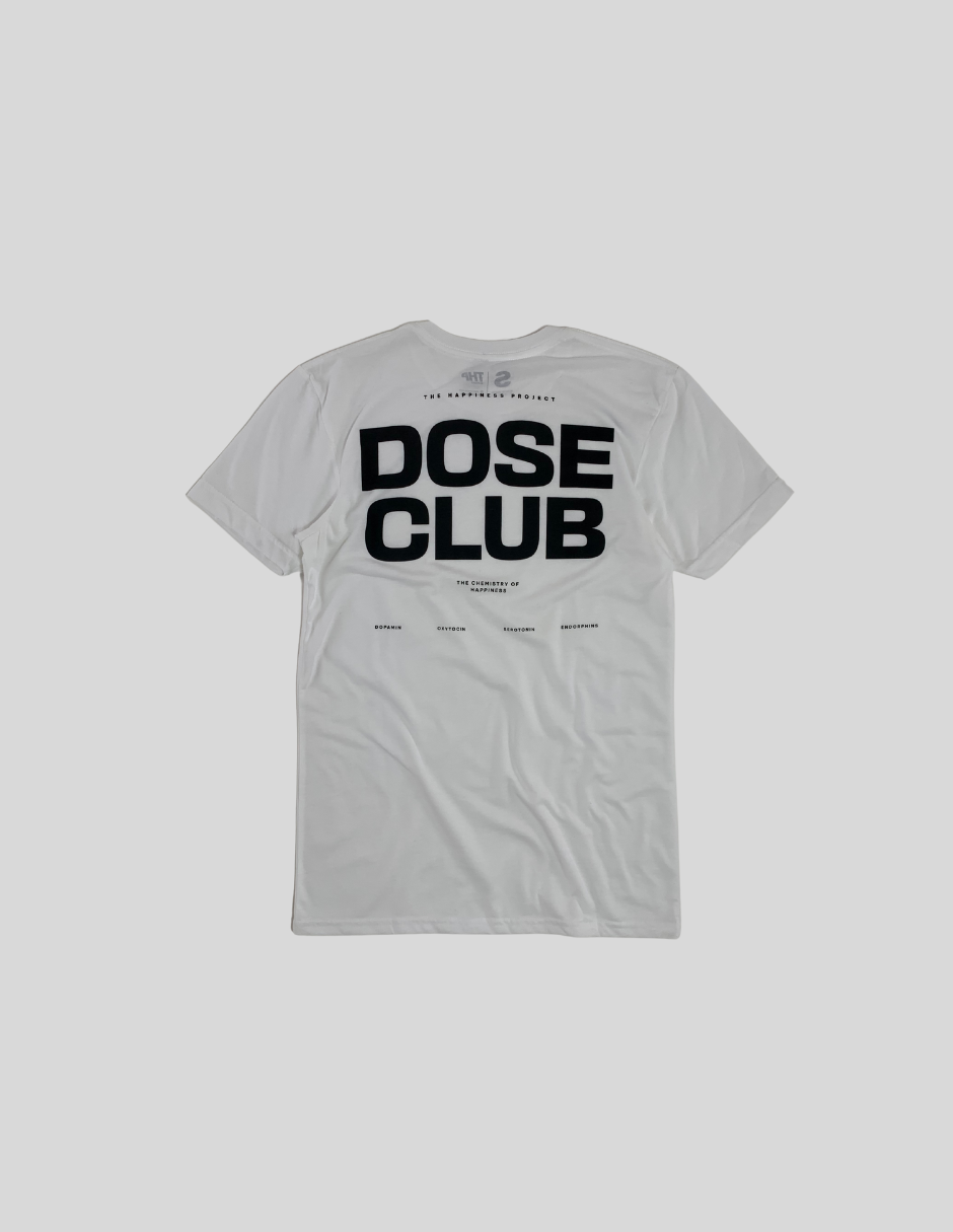 T-Shirt Basic THP DOSE Club Blanco The Happiness Project