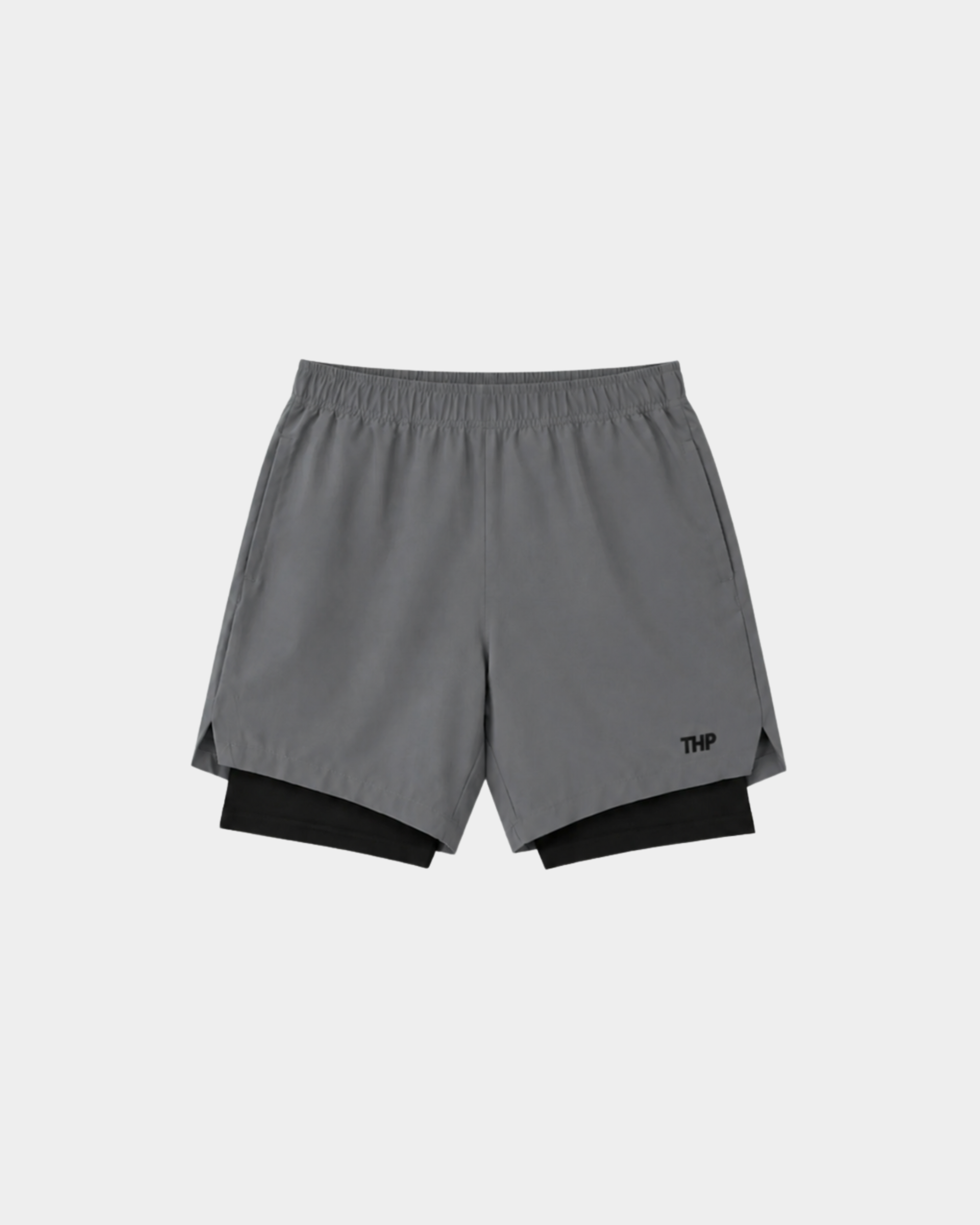 Power Daily Short con Lycra Gris con Lycra Negra The Happiness Project
