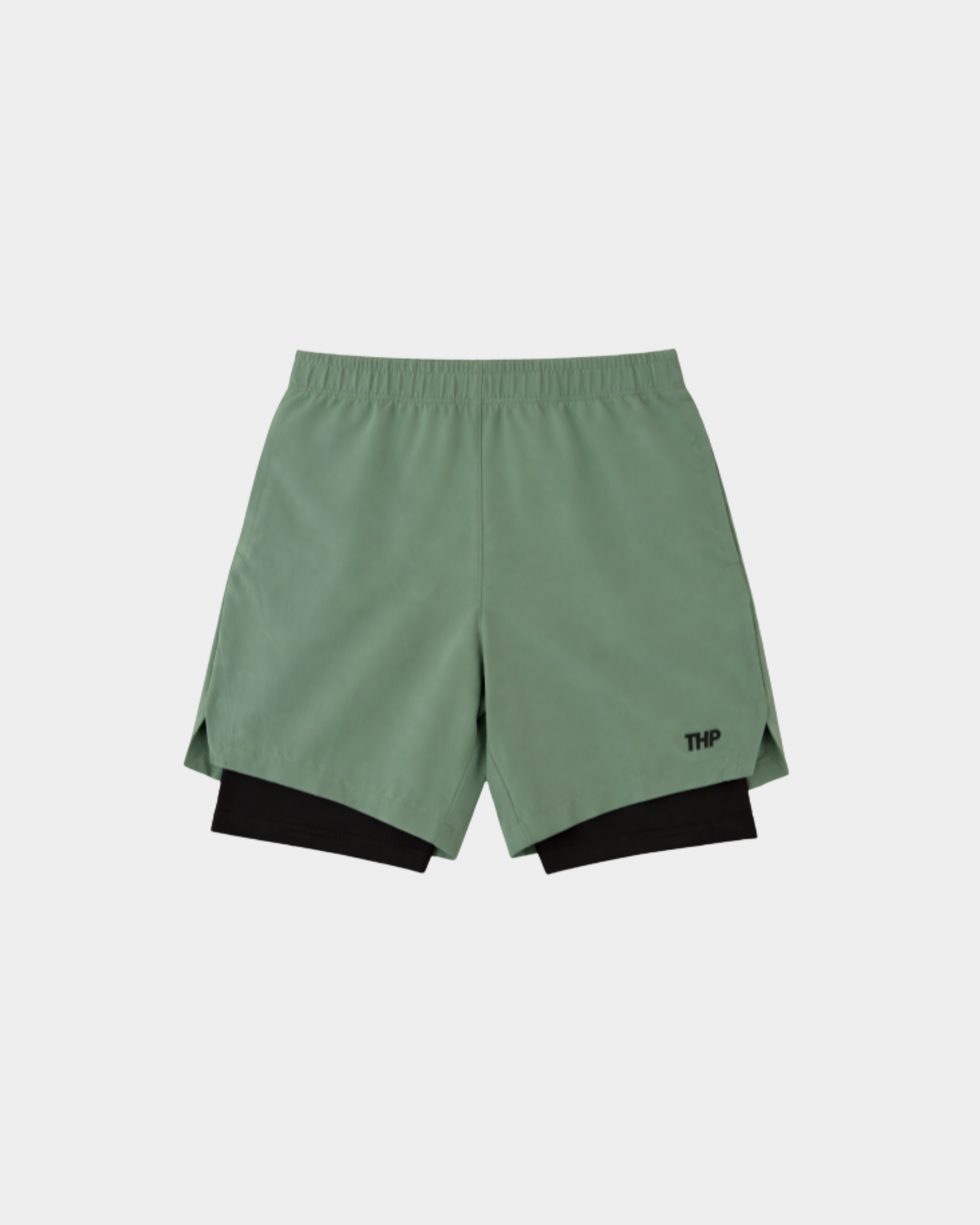 Power Daily Short con Lycra Verde con Lycra Negra The Happiness Project