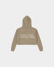 Hoodie Crop THP Ninja Women Latte The Happiness Project