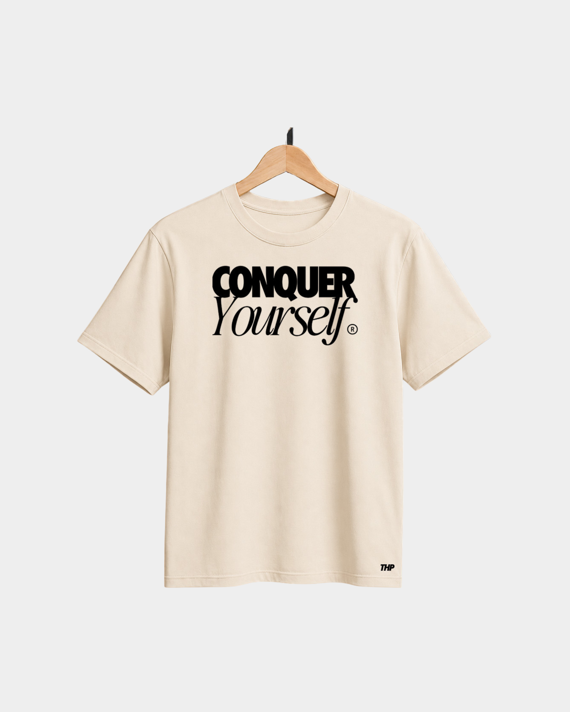 THP x ADMANT – Conquer Yourself Oversized Tee Arena The Happiness Project