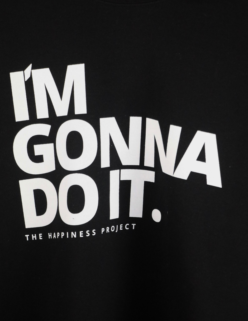 Sudadera Crew Neck THP "Gonna Do It" Sweatshirt Negro The Happiness Project