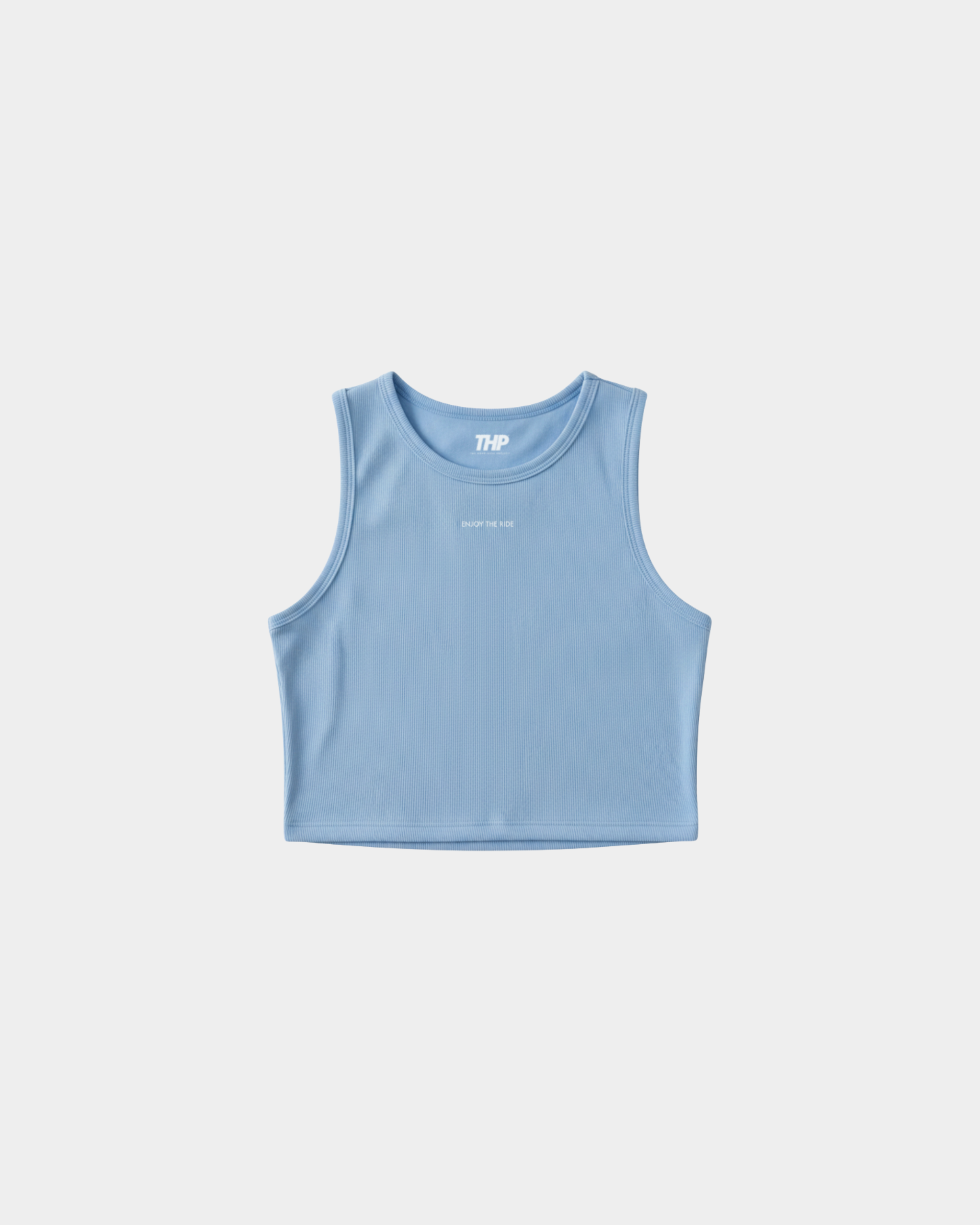 Tank Crop THP– Here & Now Edition Azul Cielo The Happiness Project