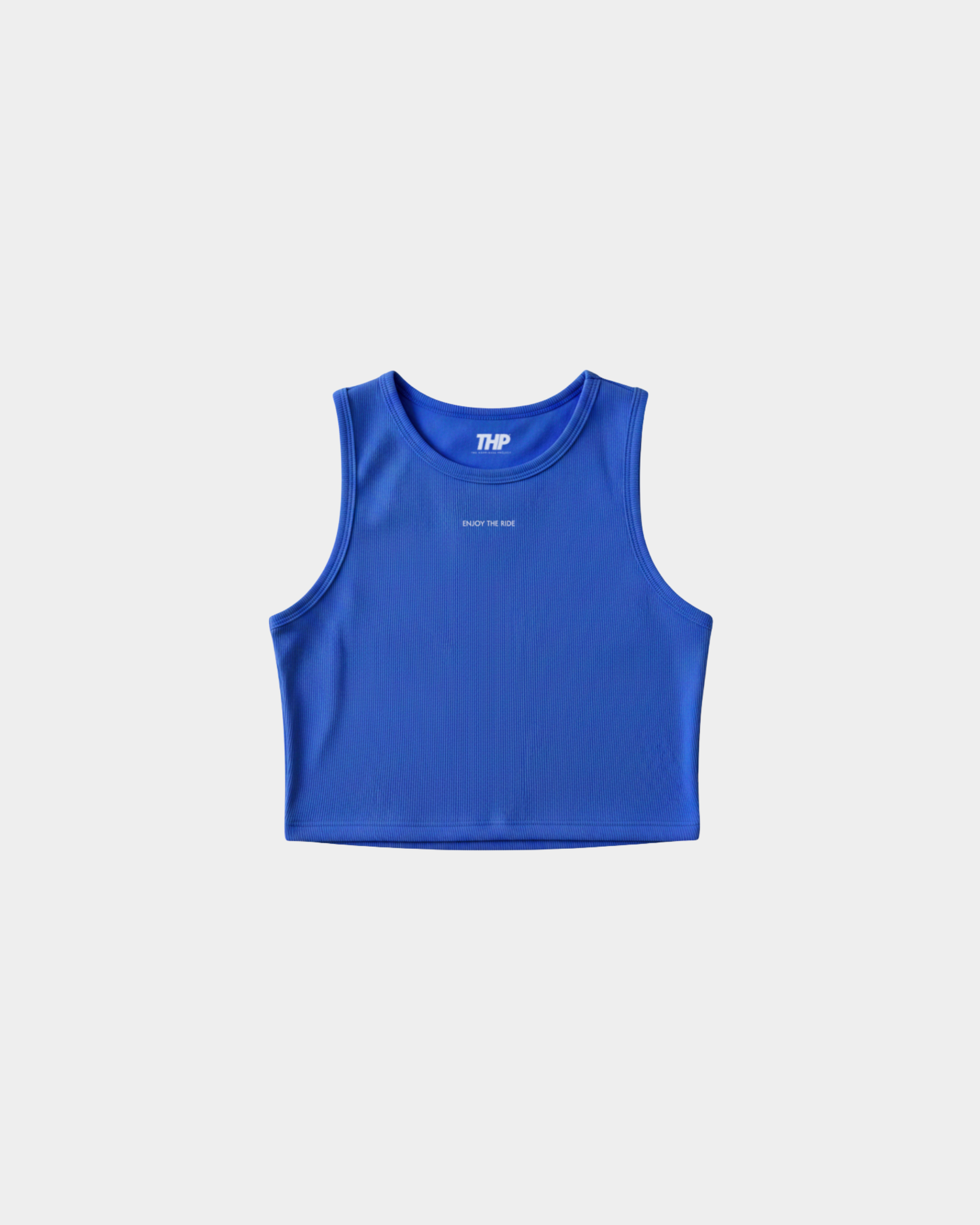 Tank Crop THP– Here & Now Edition Azul Rey The Happiness Project