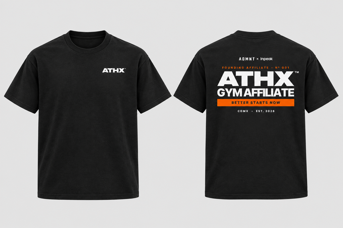 ATHX Founding Affiliate Tee Preventa activa hasta el 11 de Octubre Negro The Happiness Project