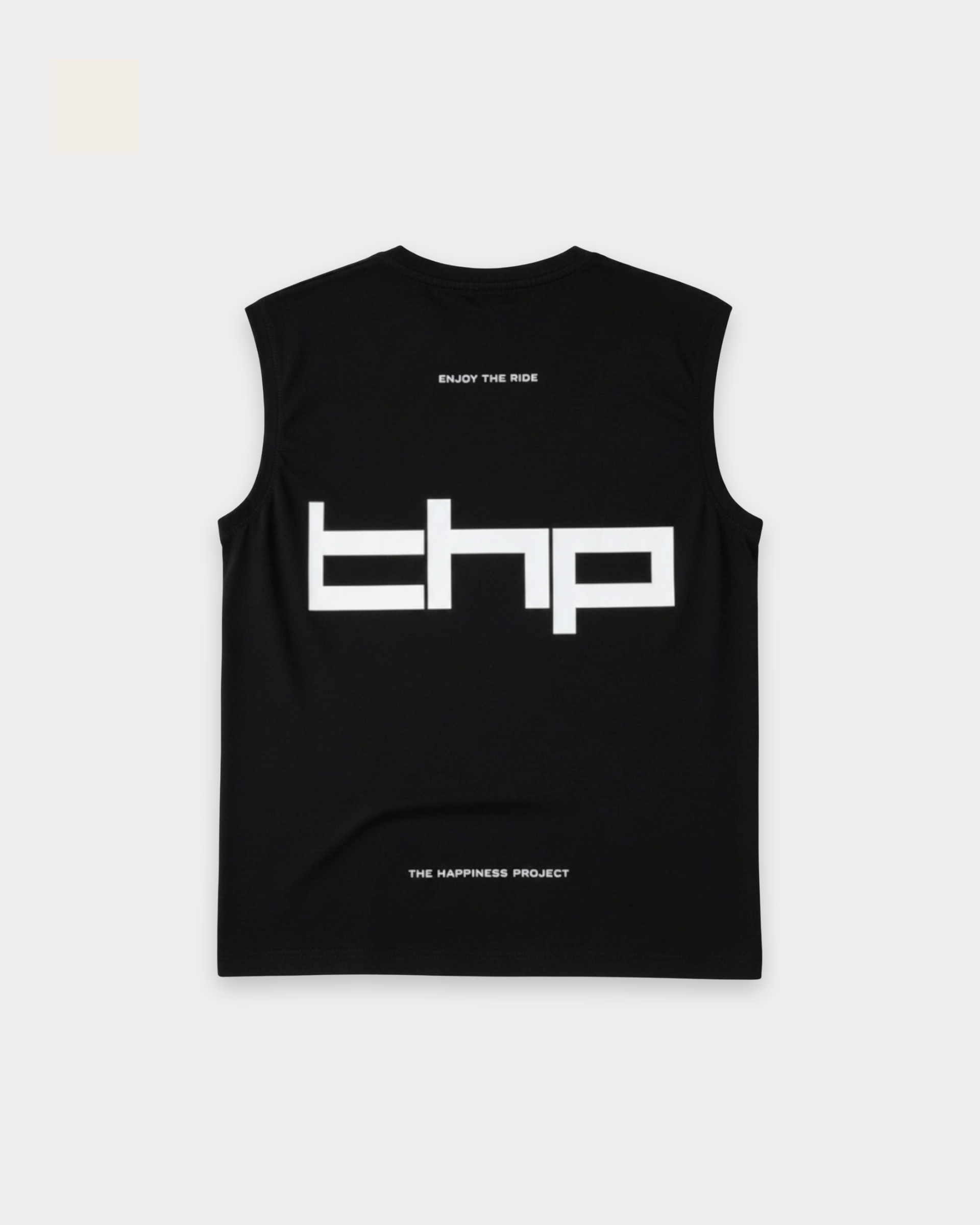 T-Shirt Cold Flow Tank Oversized THP Negro The Happiness Project