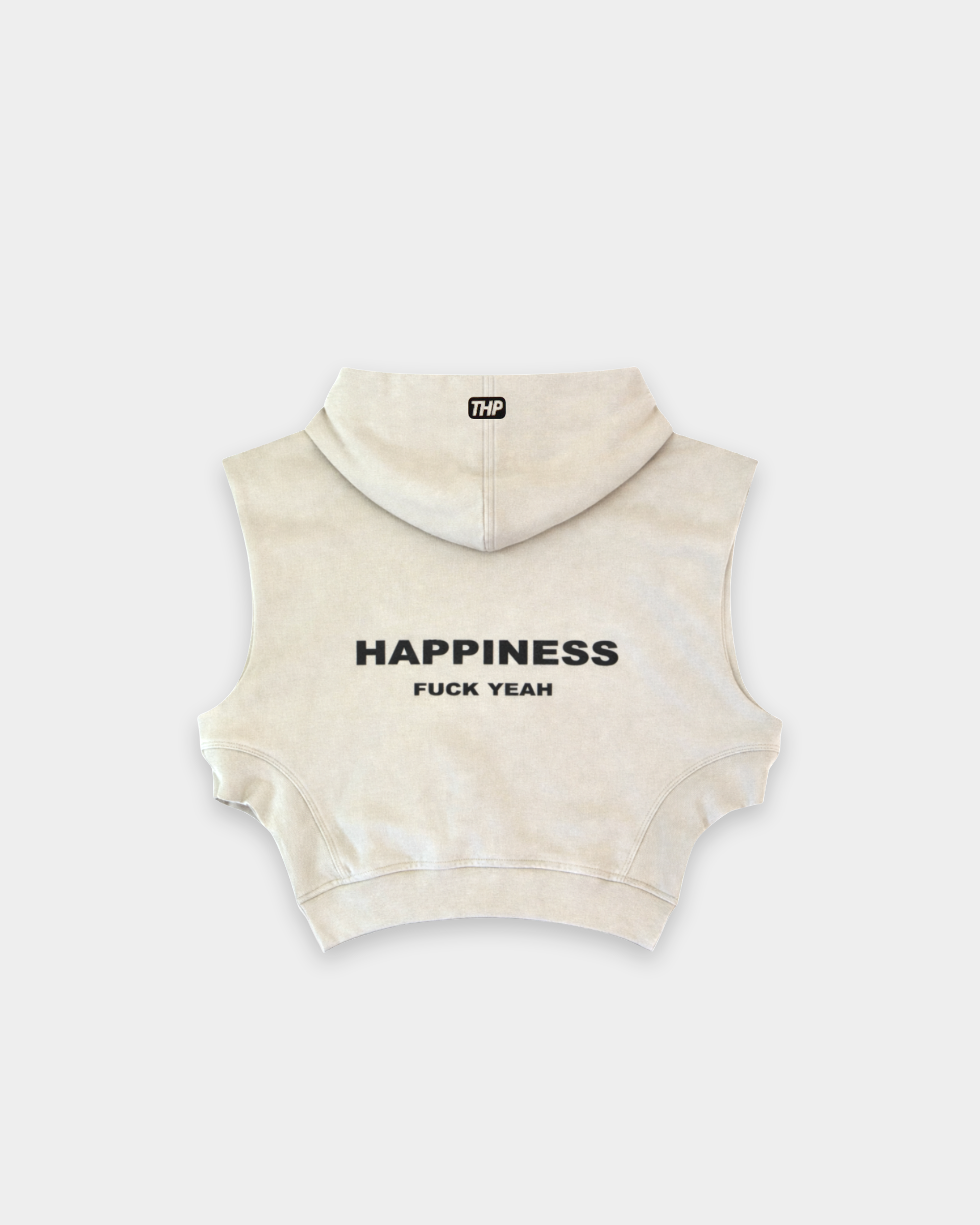 Hooded Gilet THP Women Latte The Happiness Project