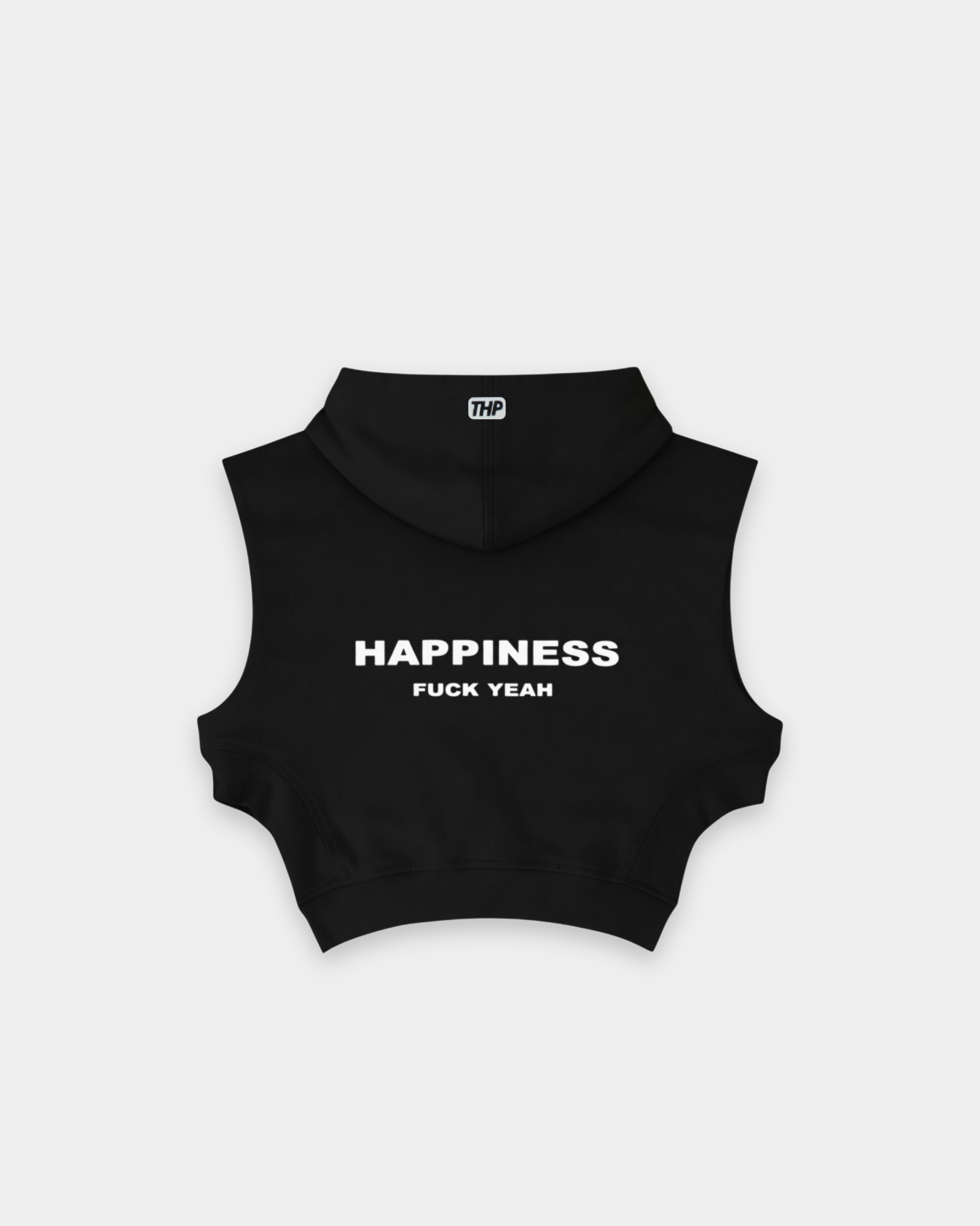 Hooded Gilet THP Women Negro The Happiness Project