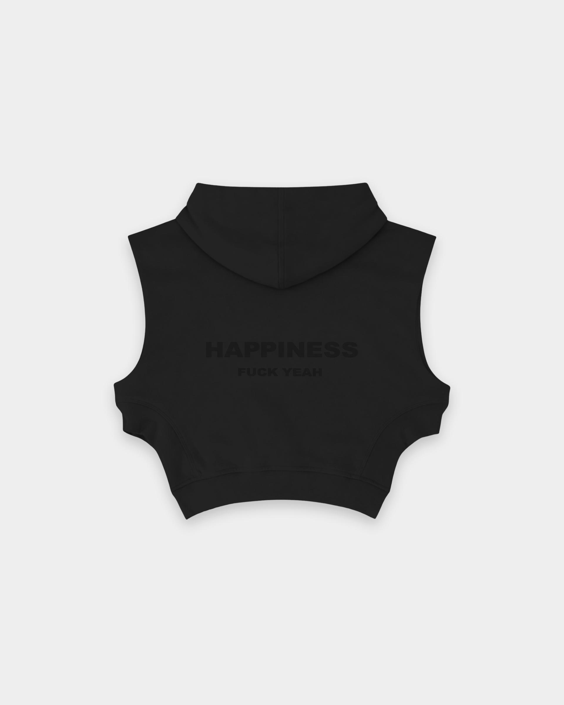 Hooded Gilet THP Women Negro The Happiness Project