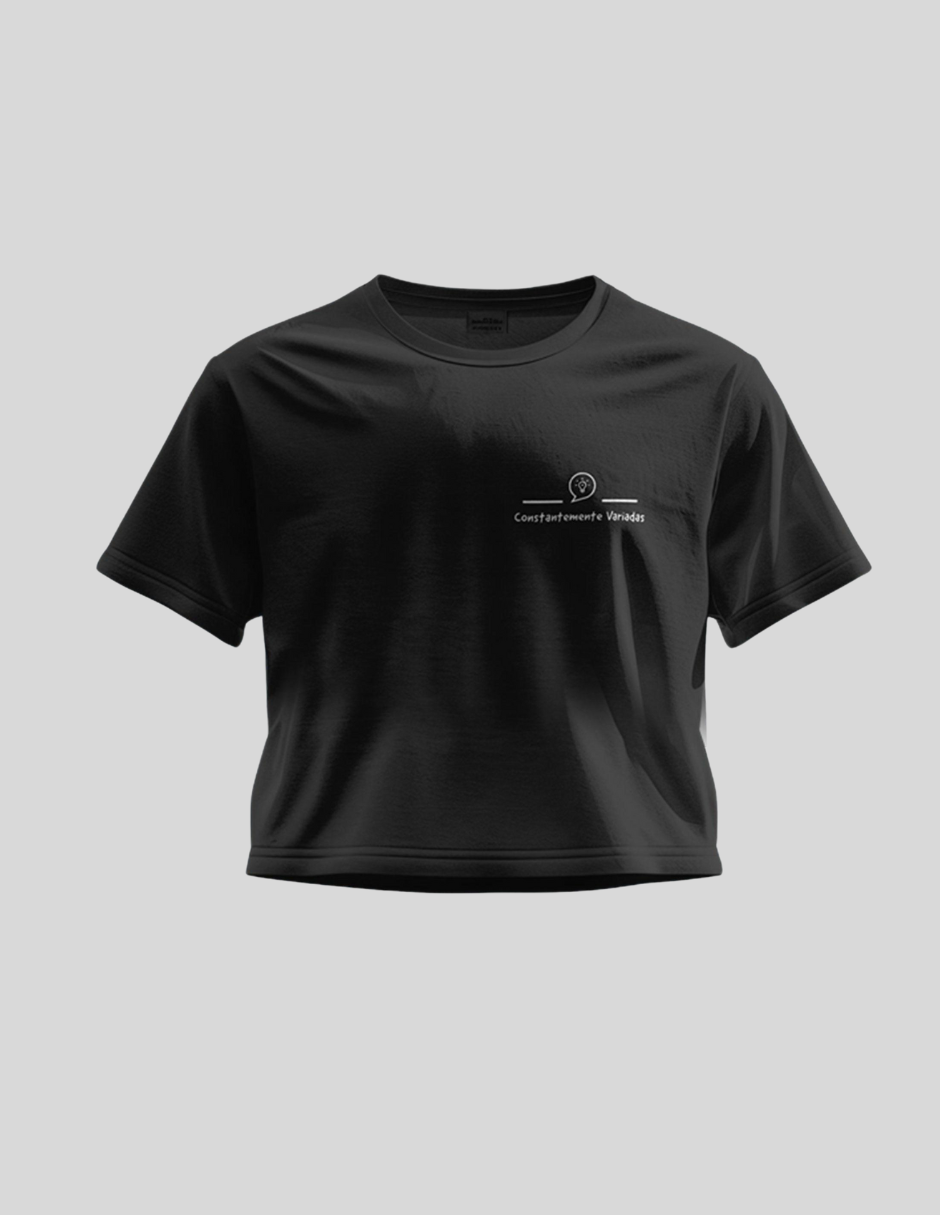 THP Basic One Rep- Preventa exclusiva Constantemente Variadas hasta el 14 de Diciembre. Crop Negro The Happiness Project