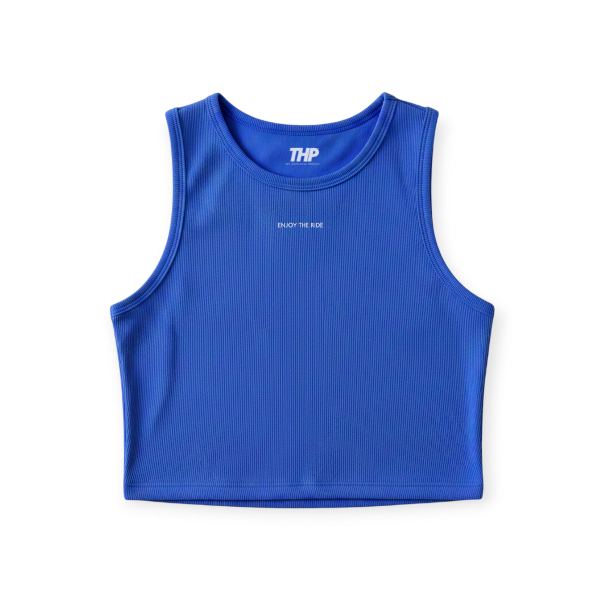 Tank Crop THP– Here & Now Edition Azul Rey The Happiness Project