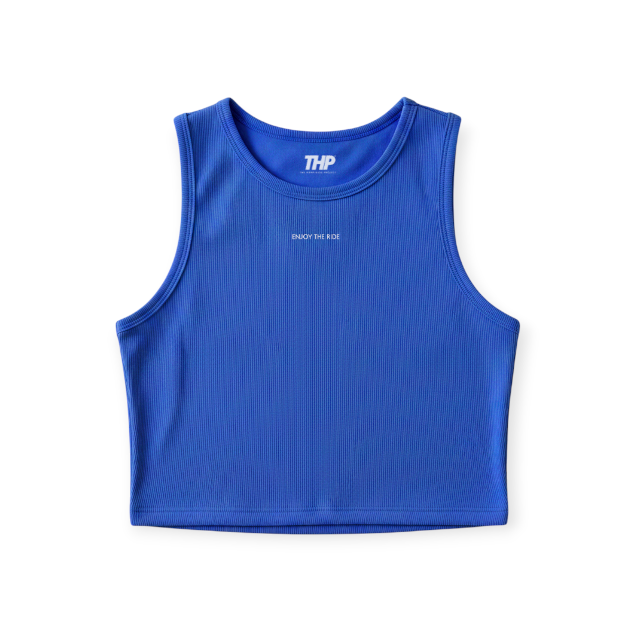 Tank Crop THP– Here & Now Edition Azul Rey The Happiness Project
