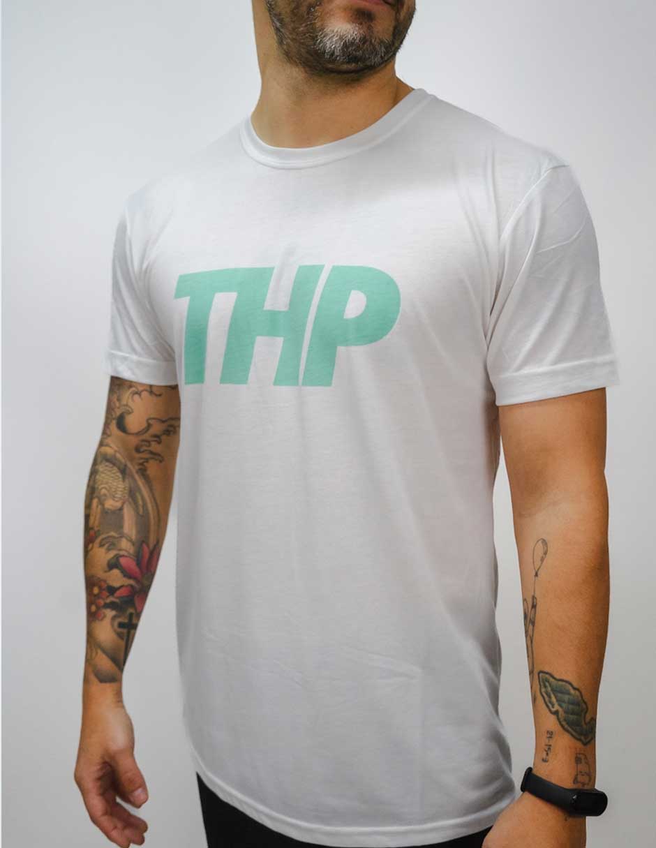 T-Shirt Basic THP Bold Blanco The Happiness Project