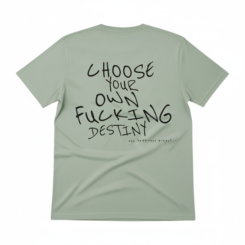 T-Shirt Basic THP Choose Your Destiny Regular Verde The Happiness Project