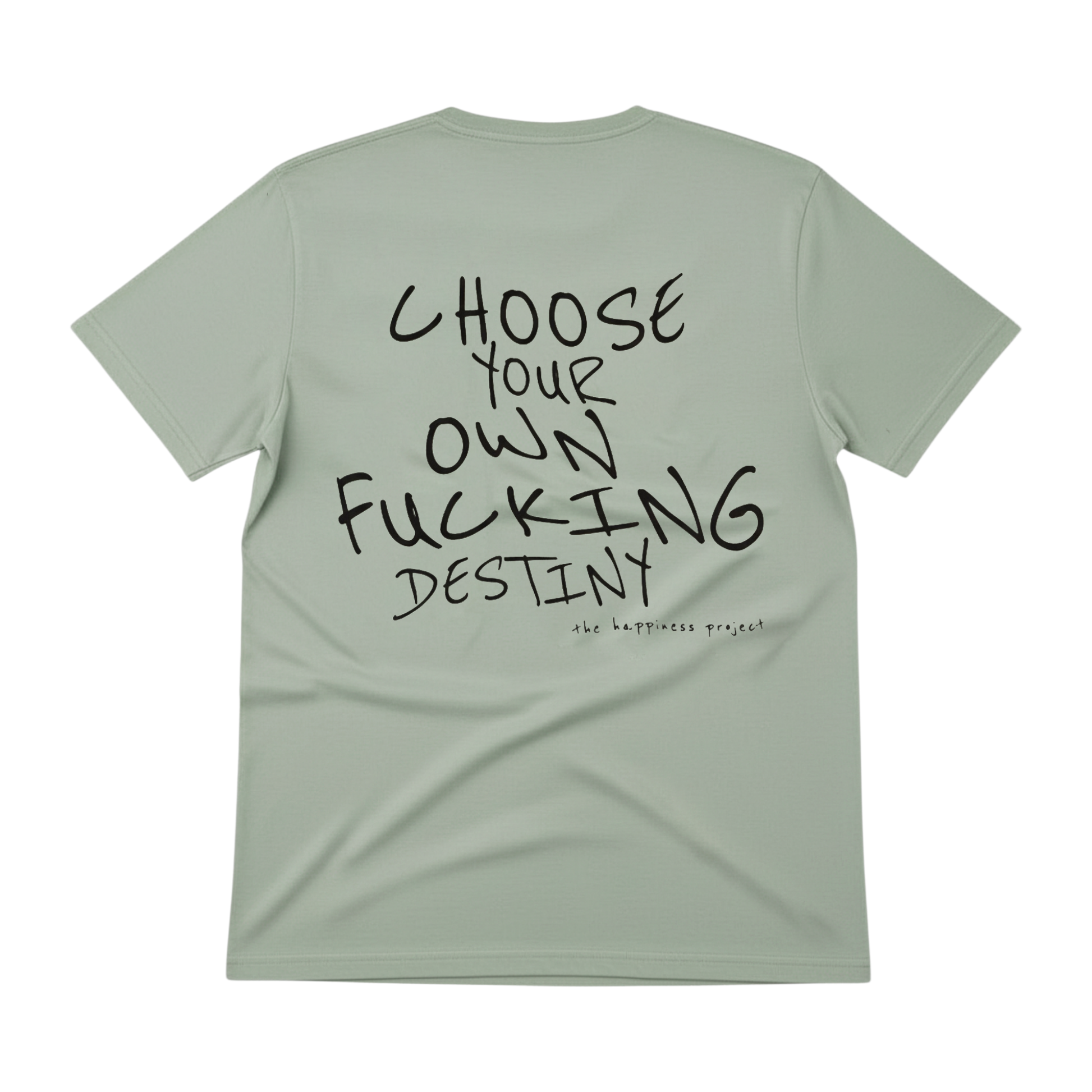 T-Shirt Basic THP Choose Your Destiny Regular Verde The Happiness Project