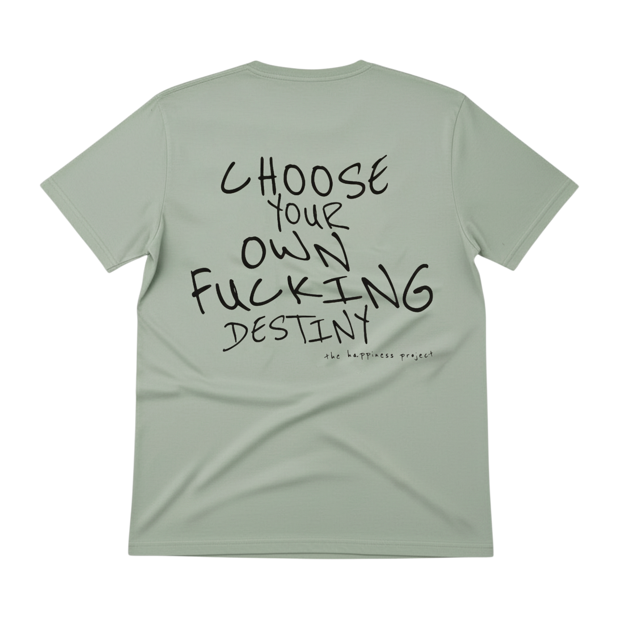 T-Shirt Basic THP Choose Your Destiny Regular Verde The Happiness Project