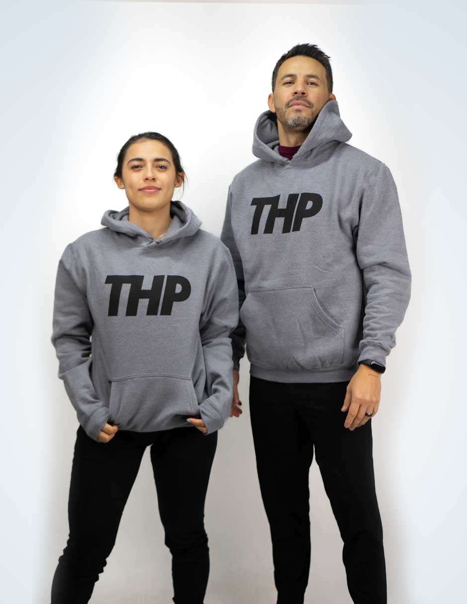 Sudadera Hoodie THP Sweatshirt Gris The Happiness Project