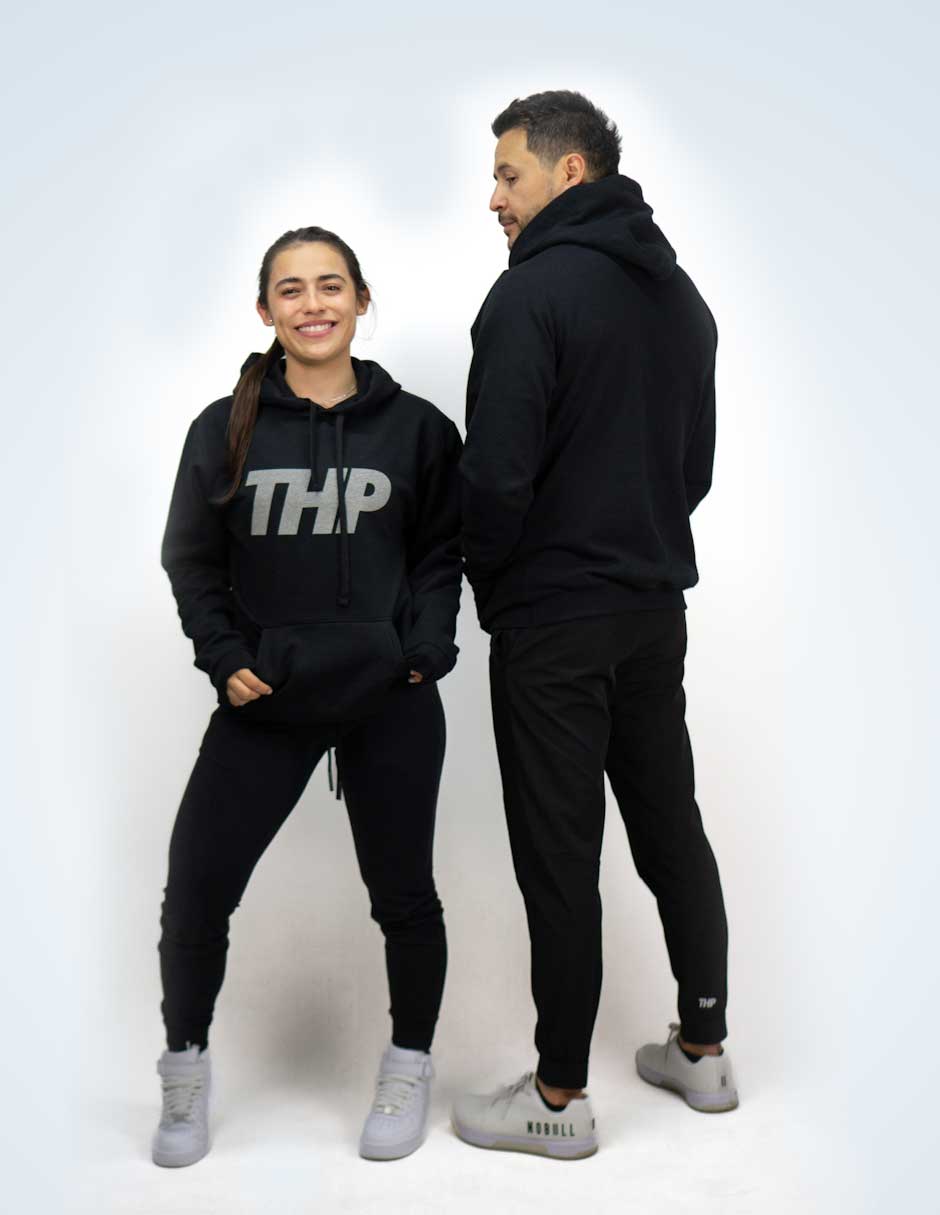 Sudadera Hoodie THP Sweatshirt Negro The Happiness Project