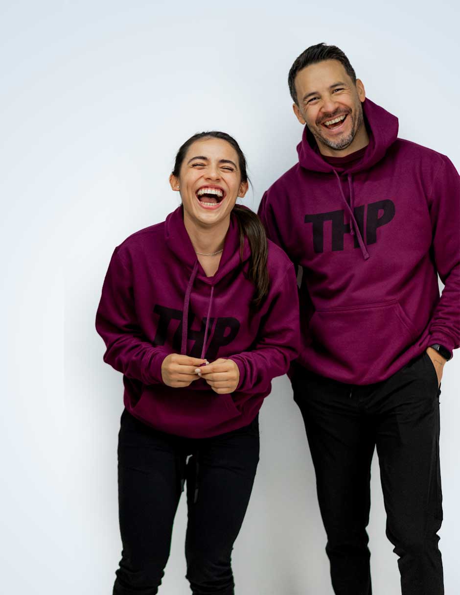Sudadera Hoodie THP Sweatshirt Vino The Happiness Project