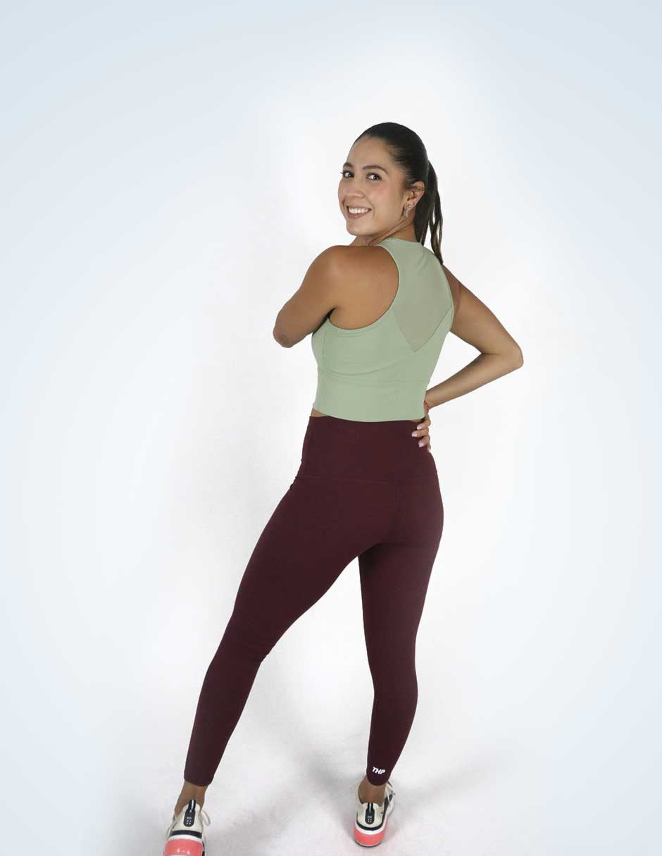 Leggings Basic Soft & Stretch Vino The Happiness Project