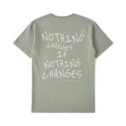 T-Shirt Basic THP Nothing Changes Regular Verde The Happiness Project