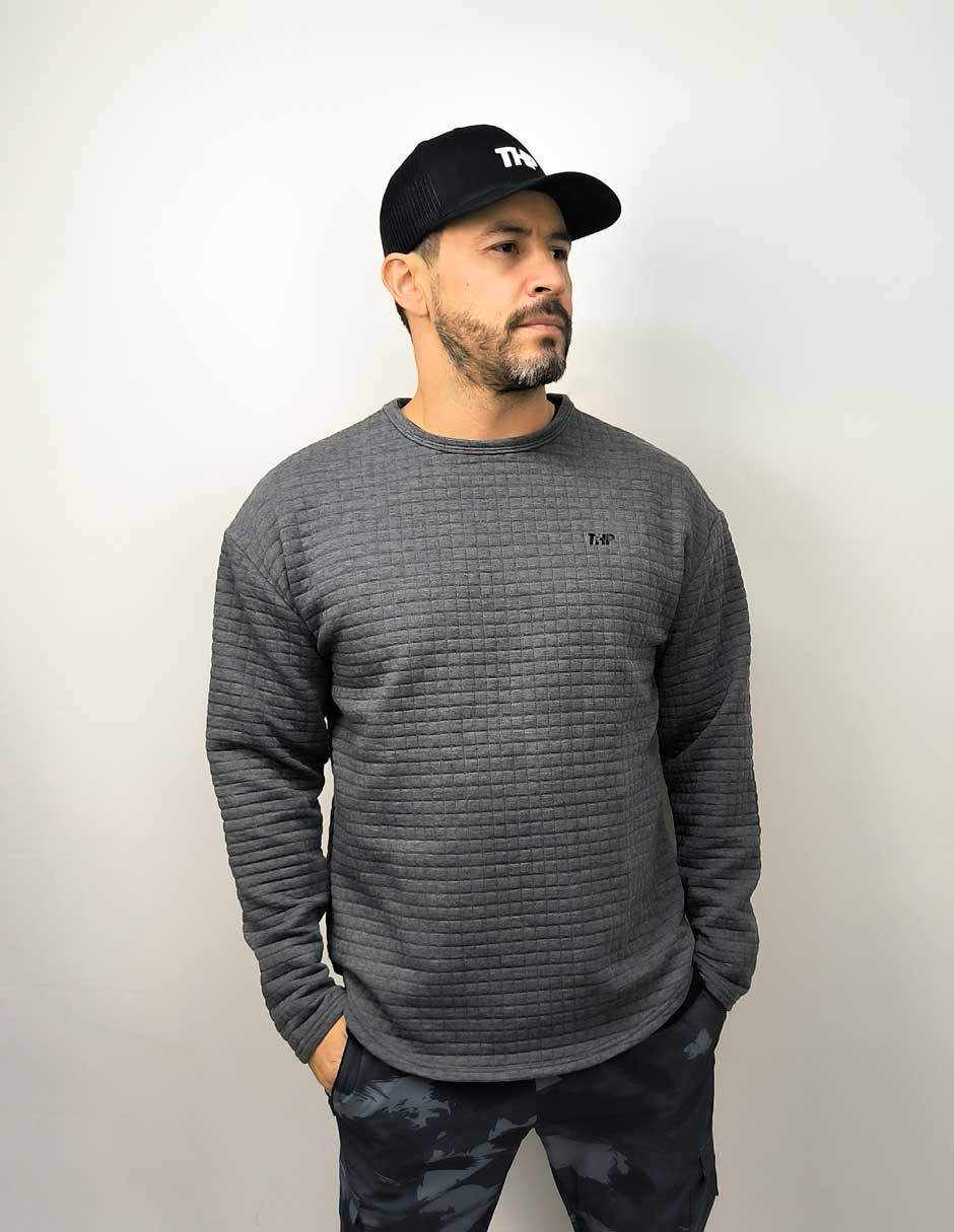 Waffle Light THP Sweatshirt Oxford The Happiness Project